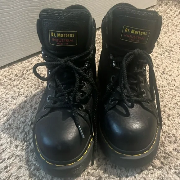 Dr. Martens Ironbridge Steel Toe Slip Resistant Work Boots - Picture 1 of 4